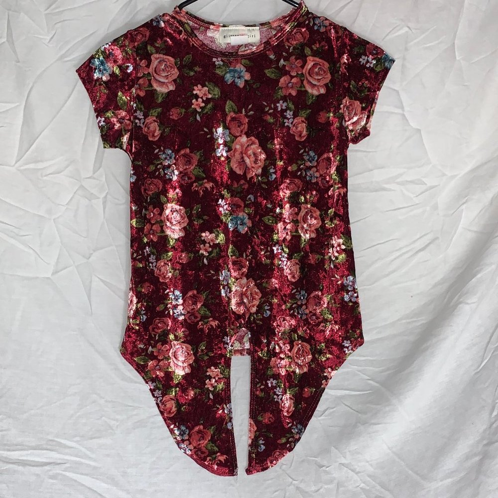 Burgundy Velvet Shirt